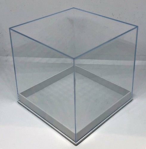 Clear display cube box 80mm - display,