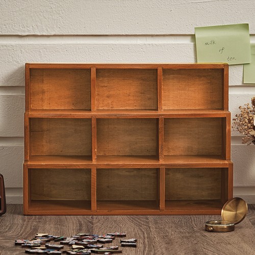 Cubes wood showcase cabinet - 9,