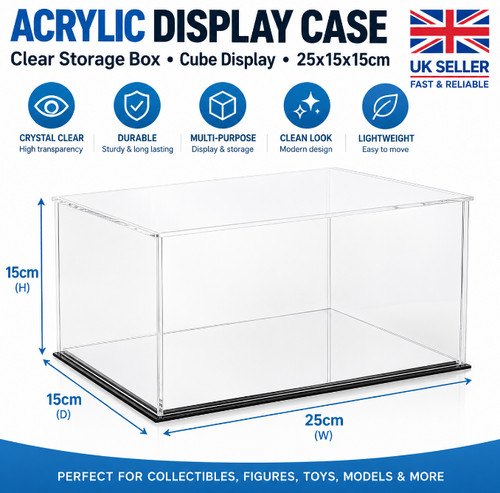 Acrylic display case - acrylic, plastic