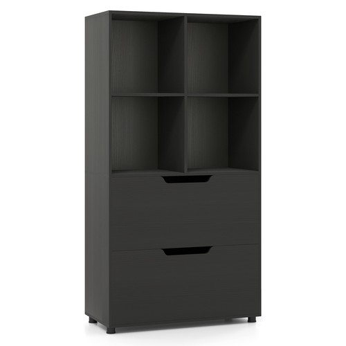 Tier cube bookshelf with 2 - tier,