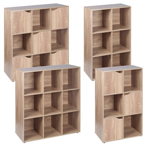 Cube oak modular bookcase - cube,