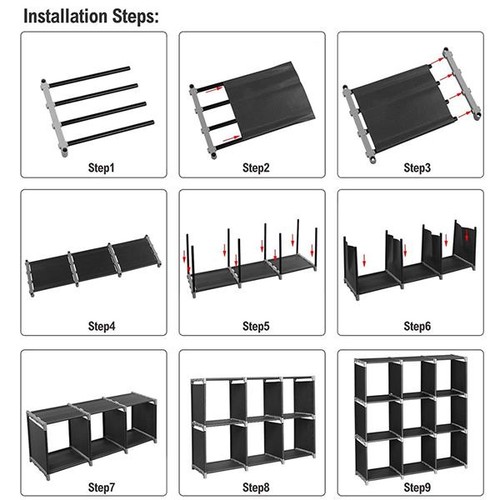 Cube storage shelf - 9,
