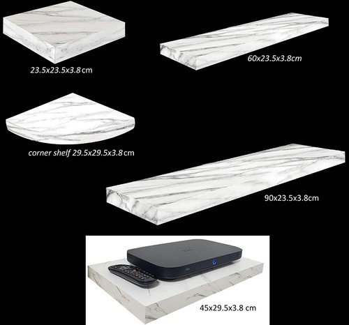 White marble effect floating - effect,