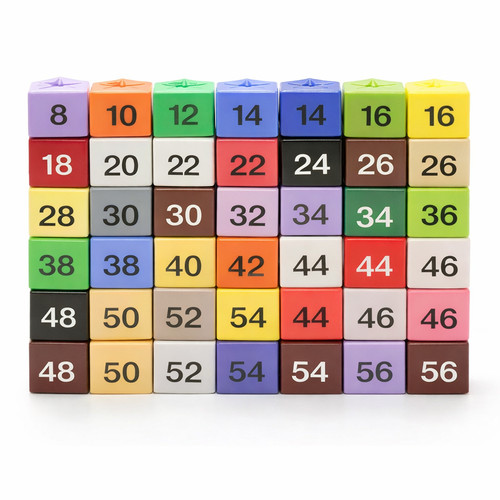 New color size cubes for - color,