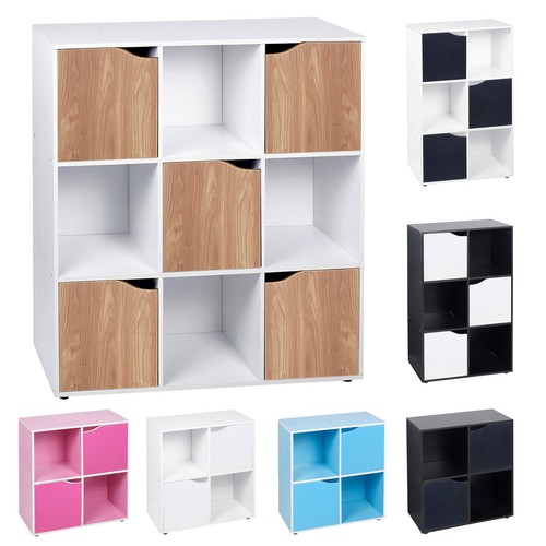 Cube wooden bookcase - 9,