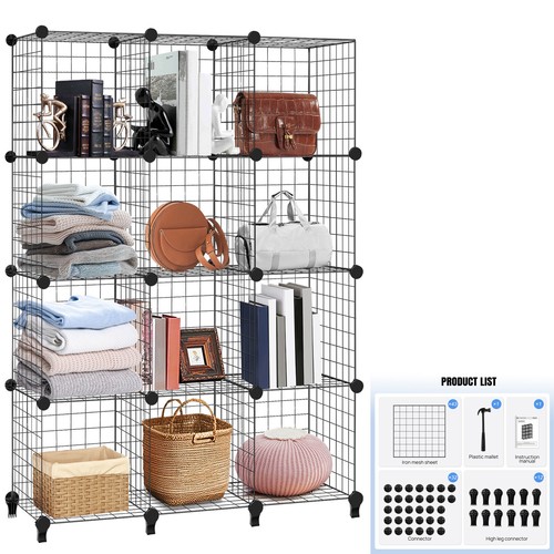 Cube metal wire rack - 12,
