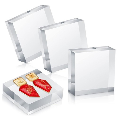 Solid acrylic cube display - solid,