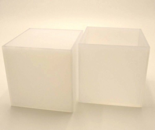 Cube tray display frosted - cube,