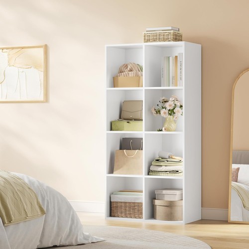 Tall wooden cube - wooden, bookcase