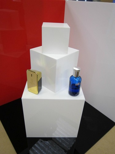 White acrylic display - acrylic, case