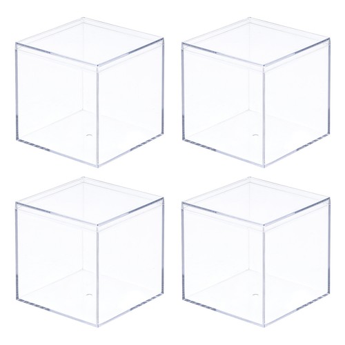 Clear acrylic storage box - clear,